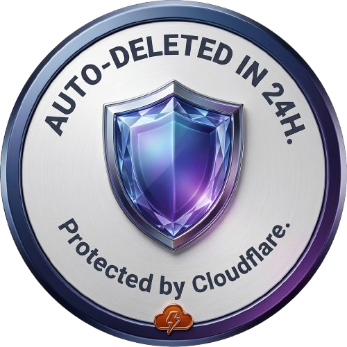 Auto-deleted in 24h. Protected by Cloudflare.